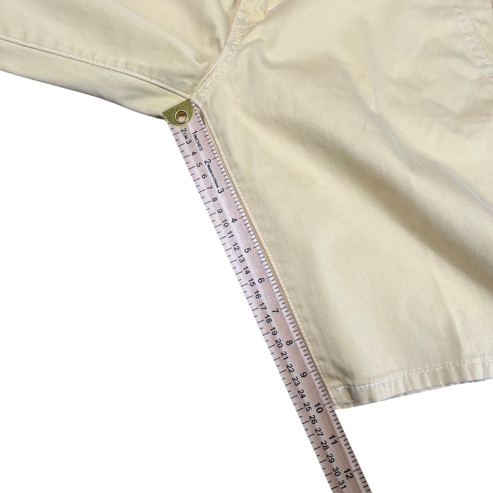 Levi's Bermuda Shorts Women 10 Yellow Stretch Twill Cotton Twill Chino - Picture 9 of 10